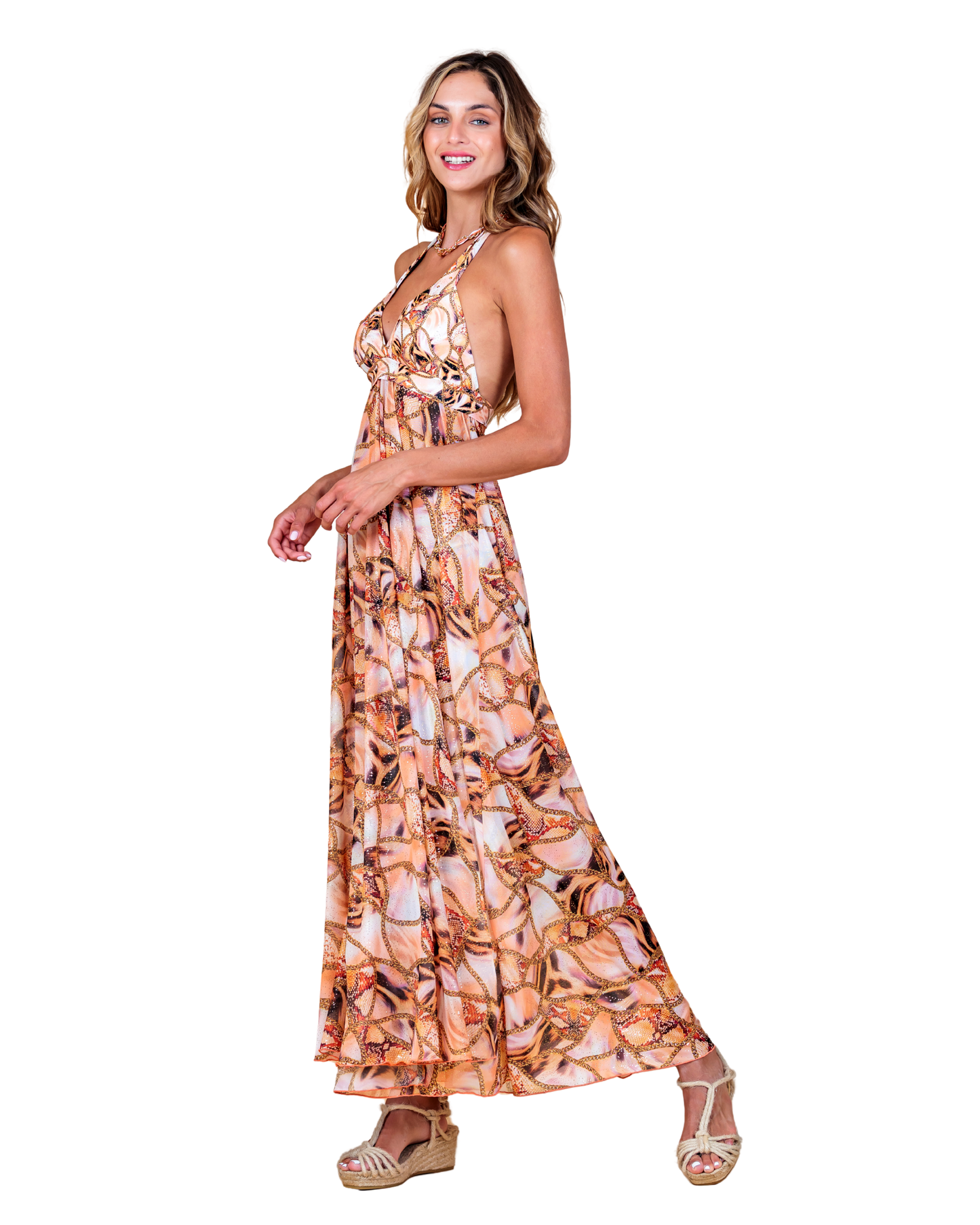 Vestido Largo Tigre